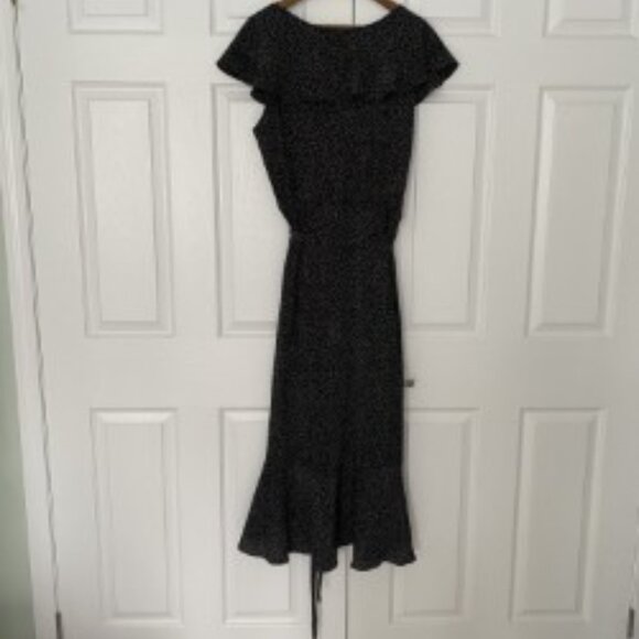 Max Studio Women's Ruffle Wrap Midi Dress - Picture 4 of 5